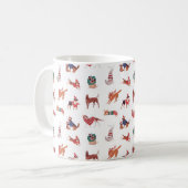🎅🐶クリスマスドッグマグカップ コーヒーマグカップ (正面左)