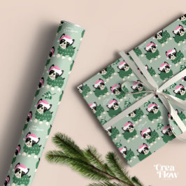 クリスマスドッグ包装紙 ラッピングペーパー