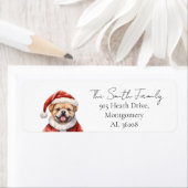 クリスマスドッグ差出人住所 ラベル (インサイチュ)