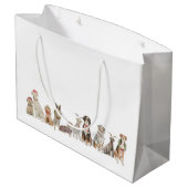 クリスマスドッグ抱き枕 ラージペーパーバッグ (裏面アングル)