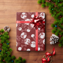 クリスマスドッグ猫ペット骨スノーフレークのドットパターン