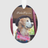 クリスマスドッグ疑問に思-  オーナメント (裏面)