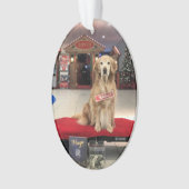 クリスマスドッグ疑問に思-  オーナメント (正面)