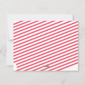 クリスマスドッグ赤ストライプ色 シーズンカード (裏面)