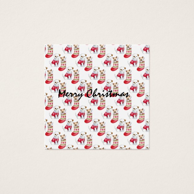 クリスマスドッグ&キャットストッキング (正面)