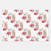 クリスマスドッグ&キャット ラッピングペーパーシート (正面2)