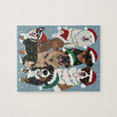 クリスマスドッグ ジグソーパズル (横)