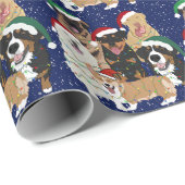 クリスマスドッグ ラッピングペーパー (ロールコーナー)