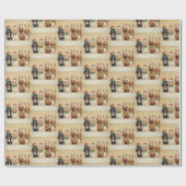 クリスマスドッグ ラッピングペーパー (フラット)