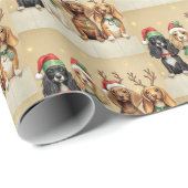 クリスマスドッグ ラッピングペーパー (ロールコーナー)