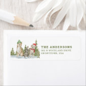 クリスマスドッグ |差出人住所 ラベル (インサイチュ)