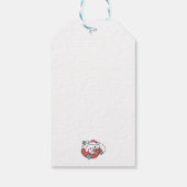 クリスマスドッグinサンタハット – ペットのための休日応援 ギフトタグ (裏面)