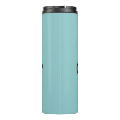 クリスマスドッグinサンタハット – ペットのための休日応援 タンブラー (裏面)