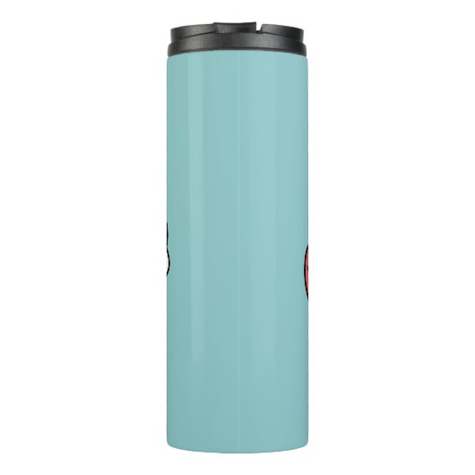 クリスマスドッグinサンタハット – ペットのための休日応援 タンブラー (裏面)