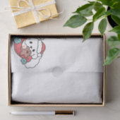 クリスマスドッグinサンタハット – ペットのための休日応援 薄葉紙 (ギフト)