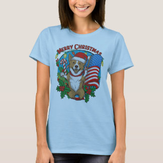 クリスマスドッグTシャツ Tシャツ