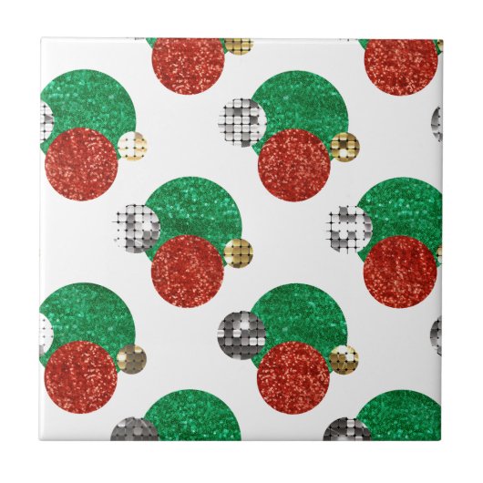 クリスマスドットの連続 タイル (正面)