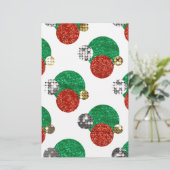 クリスマスドットの連続 便箋 (スタンド正面)