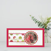 クリスマスドットフォトカード シーズンカード (スタンド正面)