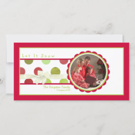 クリスマスドットフォトカード シーズンカード