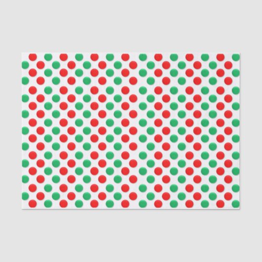 クリスマスドット赤と緑 薄葉紙 (正面)