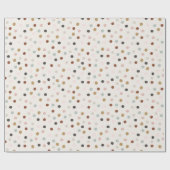 クリスマスドット ラッピングペーパー (フラット)