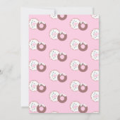 クリスマスドナットスプリンクルスホリデイテーマ 招待状 (裏面)