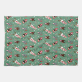 クリスマスドベルマン犬 キッチンタオル (横)