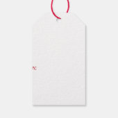 クリスマスドベルマン犬 ギフトタグ (裏面)