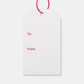 クリスマスドベルマン犬 ギフトタグ (裏面)