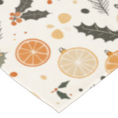 クリスマスドライシトラスフルーツオレンジレモンホリー テーブルクロス (アングル)