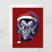 クリスマスドラキュラ シーズンポストカード (正面/裏面)