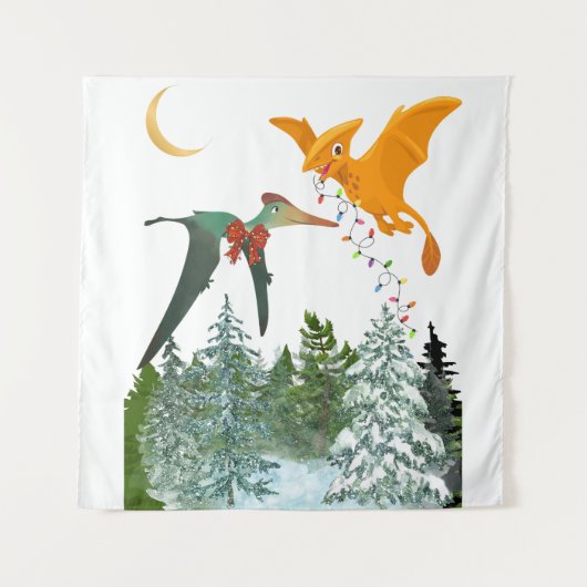 クリスマスドラゴンのタペストリー タペストリー (正面)