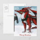 クリスマスドラゴンカード シーズンポストカード (正面/裏面)