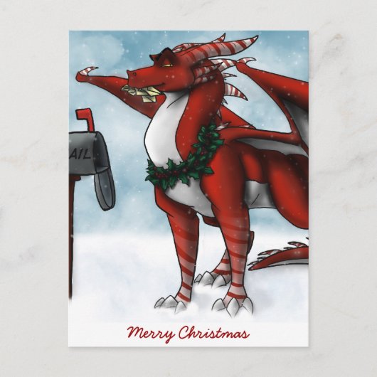 クリスマスドラゴンカード シーズンポストカード (正面)