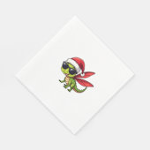 クリスマスドラゴンフライサンタハットおもしろいクリスマスキッズ スタンダードランチョンナプキン (角)