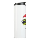 クリスマスドラゴンフライサンタハットおもしろいクリスマスキッズ タンブラー (回転左)