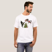 クリスマスドラゴン神話の休日 Tシャツ (正面フル)