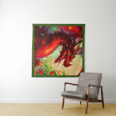 クリスマスドラゴン1 タペストリー (インサイチュ(横))