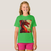 クリスマスドラゴン1 Tシャツ (正面フル)