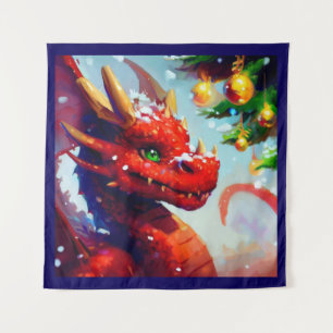 クリスマスドラゴン2 タペストリー