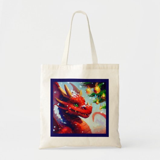 クリスマスドラゴン2 トートバッグ (正面)