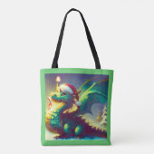 クリスマスドラゴン3 トートバッグ (裏面)