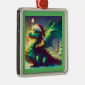 クリスマスドラゴン3 メタルオーナメント (右)