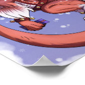 クリスマスドラゴン(文字なし) ポスター (角)