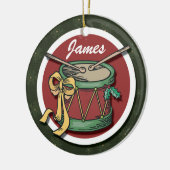 クリスマスドラムオーナメント セラミックオーナメント (左)