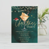 クリスマスドリンクジンジャーブレッドクッキーのクリスマスパーティー 招待状 (スタンド正面)
