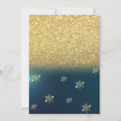 クリスマスドリンクススノーフレークカンパニーパーティー 招待状 (裏面)