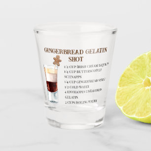 クリスマスドリンクレシピホリデーパーティジンジャーパン ショットグラス