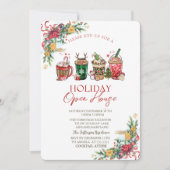 クリスマスドリンク，ブランチの休日 招待状 (正面)